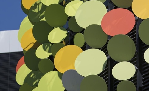 Window shutters to block the sun but keep views to Kings Park