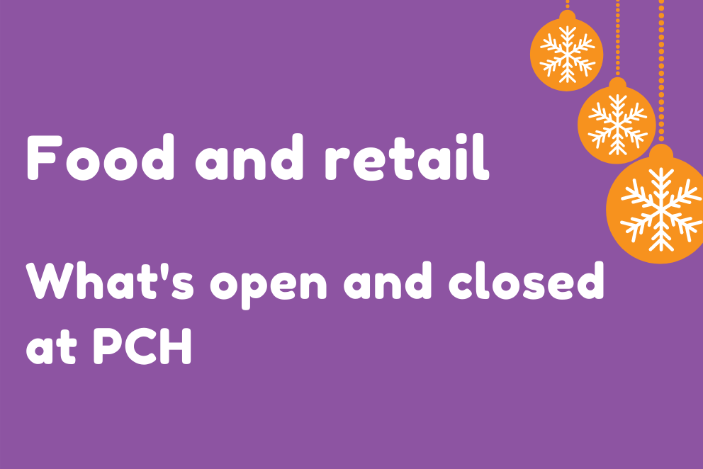 Food and retail: What's open at PCH graphic