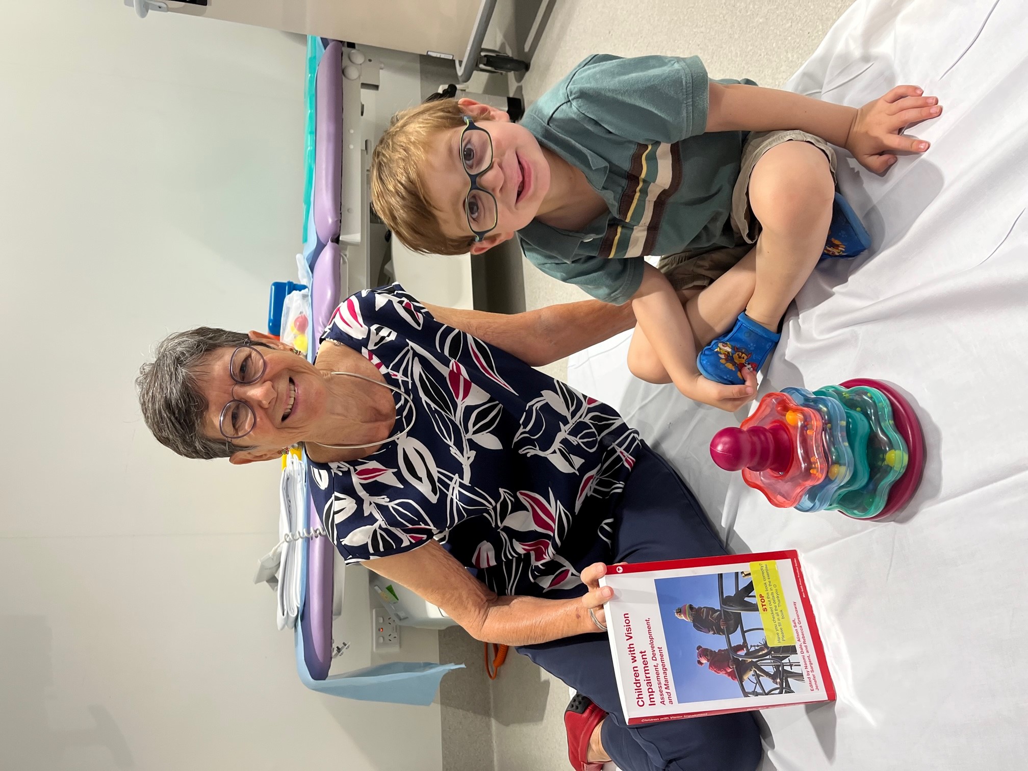 Dr Alison Salt pictured with PCH patient Matthew Boettcher