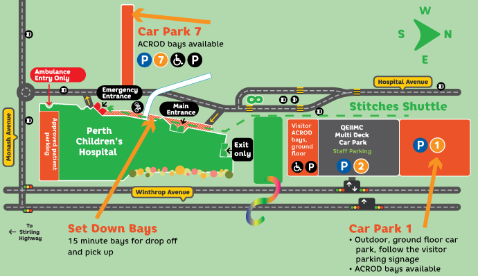 Carpark map for PCH